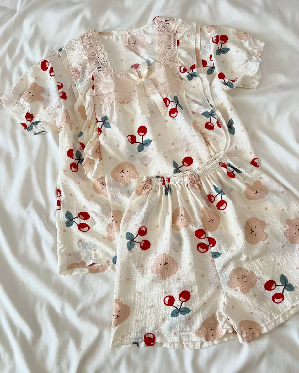 ست بلوز شرتک نخی وارداتی کد 2167