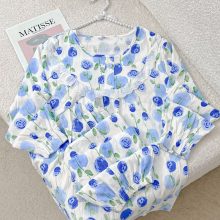 10 طرح بلوز شلوار یقه خشتی موسلین وارداتیکد6063