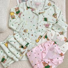 ست دو تیکه موسلین آستین بلند وارداتی کد 6067