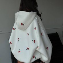 سوییشرت پفکی گیلاسی کد 2337