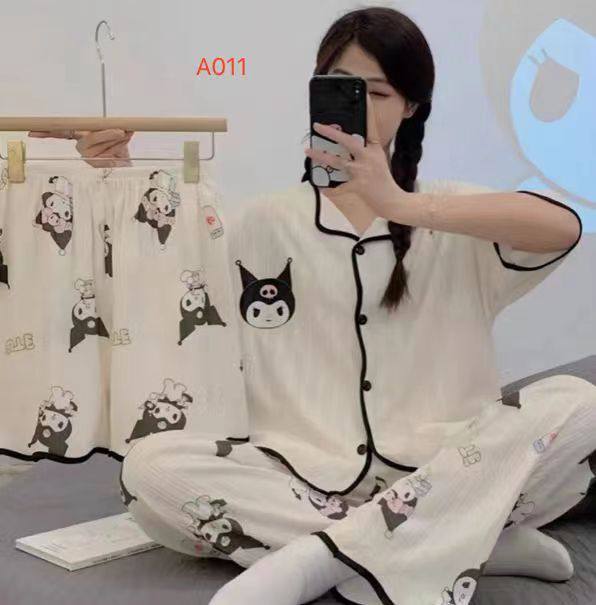 ست سه تیکه فانتزی نخ پنبه کبریتی وارداتی کد 1205